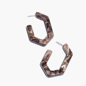 NWT Madewell Oversized Geometric Hoop Earrings